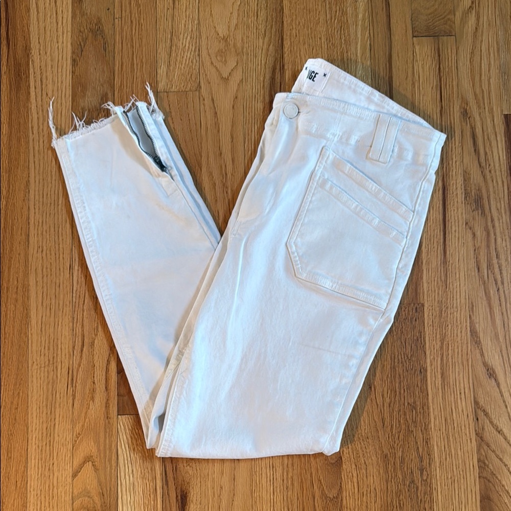 PAIGE Hoxton Ankle White Women's Jeans, Size 31